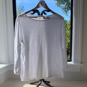 Classic White Long Sleeve Women's Top